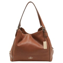 Coach Brown Leather Edie 31 Shoulder Bag