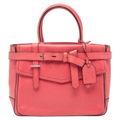 Tote media Boxer in pelle rossa di Reed Krakoff