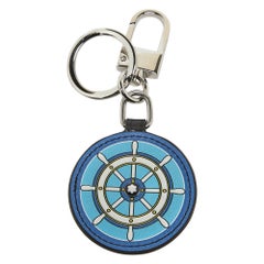 Montblanc Blue Soft Grain Leather Meisterstuck Steering Wheel Key Fob