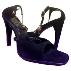 Gucci Suede Cougar Heels Size 9B
