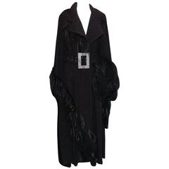 Fall 2006 Christian Dior by Galliano Black Evening Coat