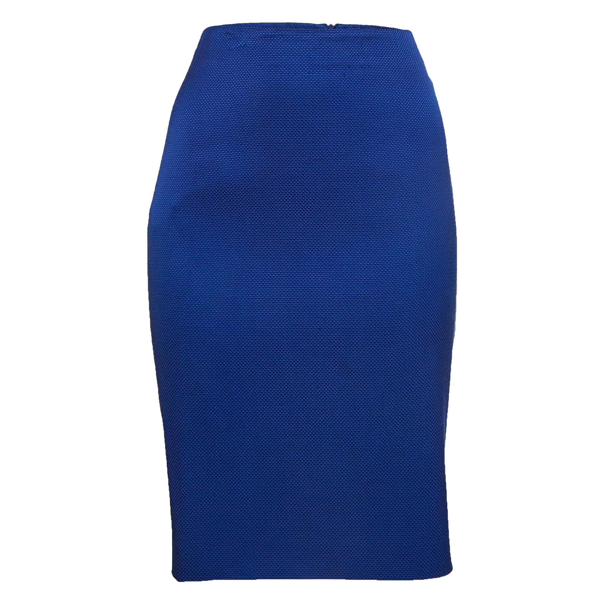 Emporio ARMANI Falda lápiz de lona azul M