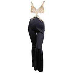 Azzaro Chainmail Jumpsuit 1970s 5