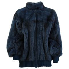 Retro 1980s Christian Dior sporty fur coat