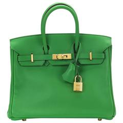 2014 Hermes Bambou Swift Leather Birkin 25cm