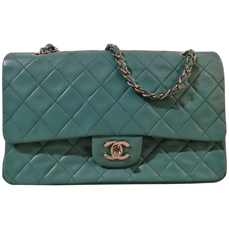 Chanel 2.55 Tiffany leather Bag at 1stDibs