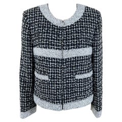 Chanel Charlotte Groeneveld Nuova giacca nera in tweed Lesage