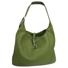 Hermès Rare Green 39 cm Trim Bag
