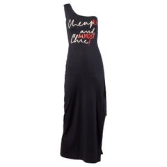 Unworn Moschino Vintage "CheapEr and ALMOST Chic!" Maxi Dress