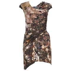 Helmut Lang Abstract Printed Mini Dress Size XS