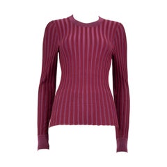 Altuzarra Top in maglia a coste viola taglia S