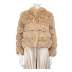 Unbranded Beige Fox Fur Coat Size S