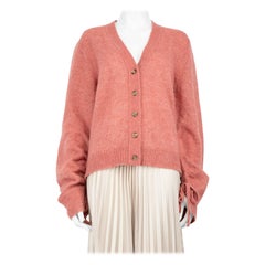 3.1 Phillip Lim Chaqueta de alpaca rosa con mangas fruncidas Talla M