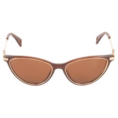 Lanvin Brown Cat Eye Tinted Sunglasses