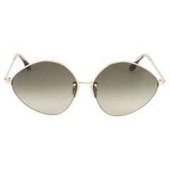 Victoria Beckham Gold & Sage Gradient Sunglasses
