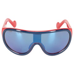 Occhiali da sole Moncler Red Mirrored Shield