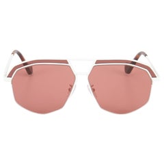 Loewe Pink Tinted Geometric Sunglasses