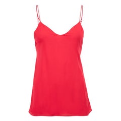Haute Hippie Red Silk Spaghetti Strap Tank Top Size XS