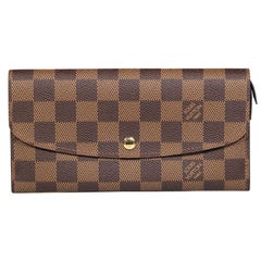 Louis Vuitton Brown Damier Ebene Emilie Wallet
