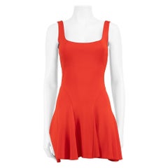 Philipp Plein rouge mini-robe évasée sans manches, taille M