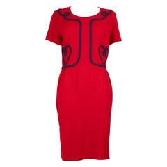 Moschino Moschino Cheap and Chic Vintage Rotes Herz besticktes Kleid Größe L
