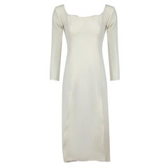 Christopher Esber White Leg Slit Midi Dress Size M