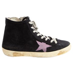 Golden Goose Zapatillas altas Francy de ante negro Talla IT 37