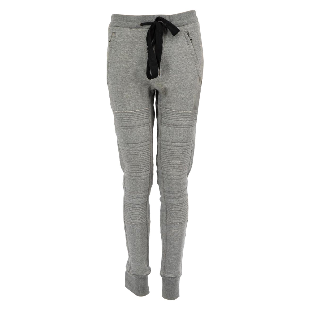 3.1 Phillip Lim Pantalon de jogging matelassé à cordon de serrage gris Taille XS en vente