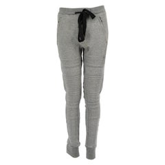 3.1 Phillip Lim Pantalon de jogging matelassé à cordon de serrage gris Taille XS