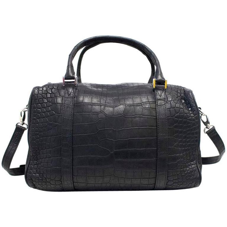 Balmain Black Crocodile Skin Tote Bag at 1stDibs balmain bag