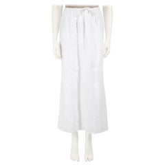 Reformation White Straight Fit Maxi Skirt Size S