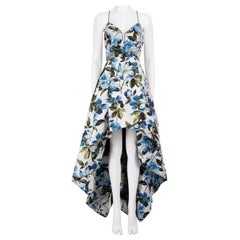 Alice + Olivia Floral V-Neck High Low Hem Dress Size S
