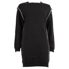 Alexander McQueen - Vestito con maglione a punto largo nero - taglia S