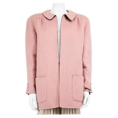 Valentino Garavani Rosa Wollmantel mit Taschendetail aus Wolle Größe L