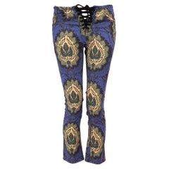 Pantalon froncé imprimé abstrait Isabel Marant, taille XS