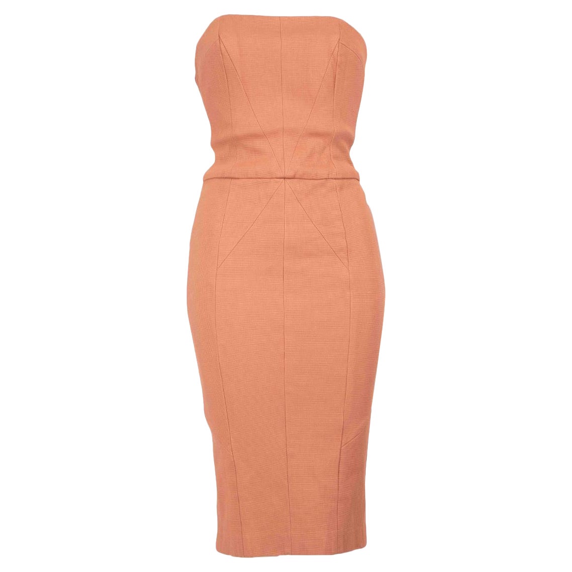 Tanya Taylor Pink Strapless Sleeveless Dress Size XXS For Sale