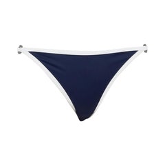 Dior Navy Logo Ring Bikini Bottoms Size S