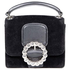 Marc Jacobs Marc By Marc Jacobs Black Velvet The Box Crystal Bag