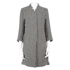 Max Mara Houndstooth Pattern Coat Size S