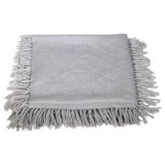 Isabel Marant Grey Cashmere Tassel Detail Shawl