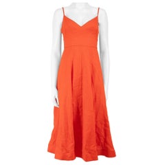 Zimmermann - Vestito midi con accenti di volant in rosso - taglia L.A.