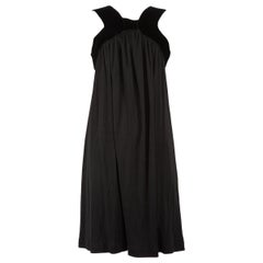 Jean Paul Gaultier Robe à empiècements en velours noir Taille M