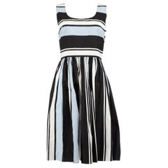 Dolce & Gabbana Striped Midi Sleeveless Dress Size L