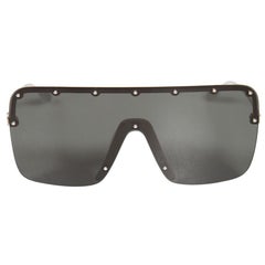 Gucci Black Studded Shield Sunglasses
