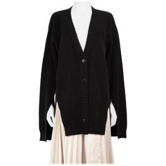 Raey - Cardigan in maglia oversize in cashmere nero taglia XXS