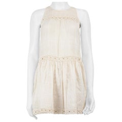Zimmermann - Vestito in pizzo a righe color crema - taglia M.