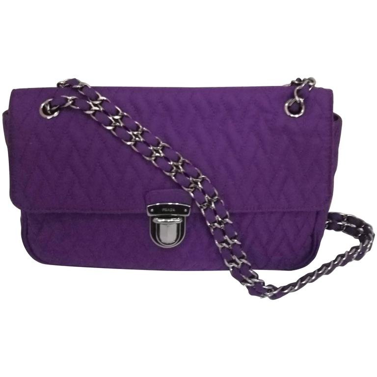 Prada Purple bag at 1stDibs