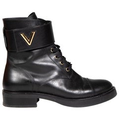 Louis Vuitton Black Wonderland Ranger Boots Size IT 38