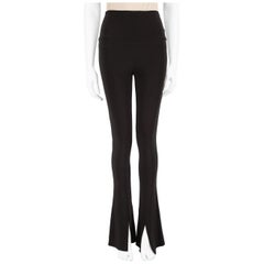 Norma Kamali Pantalon en jersey stretch noir Taille S