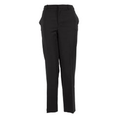 Gucci Vintage Black Buckle Detail Trousers Size L